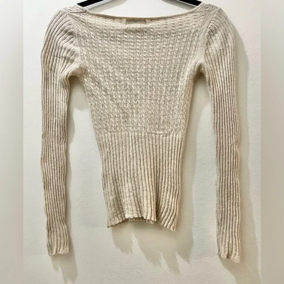 Rouje Angelique Sweater in Beige, FR Size 34 (US 2)